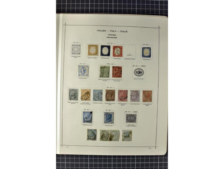 1840/1927, ungebrauchte und gestempelte Sammlung mit guten Werten und Sätzen in 2 Schaubeck-Alben