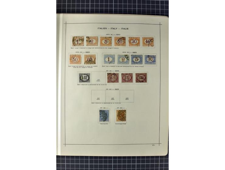 1840/1927, ungebrauchte und gestempelte Sammlung mit guten Werten und Sätzen in 2 Schaubeck-Alben