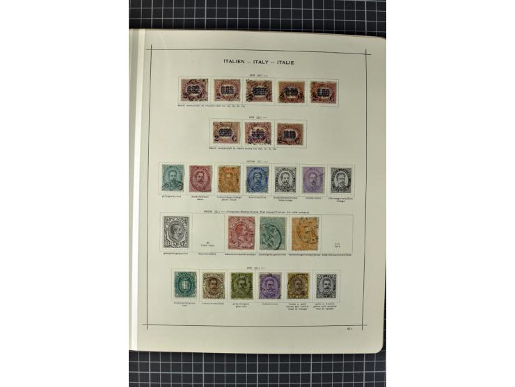 1840/1927, ungebrauchte und gestempelte Sammlung mit guten Werten und Sätzen in 2 Schaubeck-Alben
