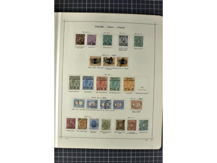 1840/1927, ungebrauchte und gestempelte Sammlung mit guten Werten und Sätzen in 2 Schaubeck-Alben