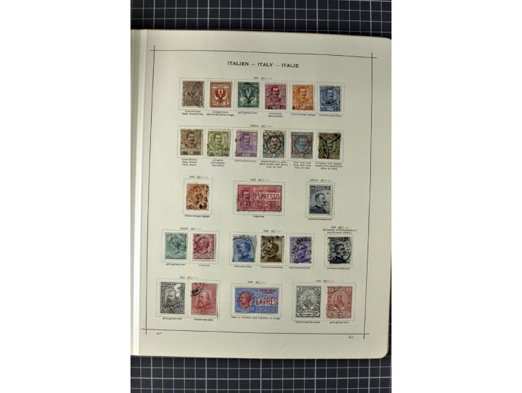 1840/1927, ungebrauchte und gestempelte Sammlung mit guten Werten und Sätzen in 2 Schaubeck-Alben