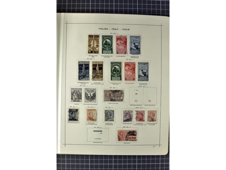 1840/1927, ungebrauchte und gestempelte Sammlung mit guten Werten und Sätzen in 2 Schaubeck-Alben