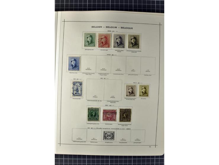 1840/1927, ungebrauchte und gestempelte Sammlung mit guten Werten und Sätzen in 2 Schaubeck-Alben