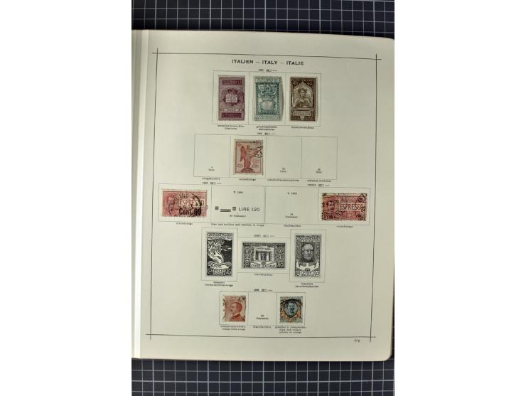 1840/1927, ungebrauchte und gestempelte Sammlung mit guten Werten und Sätzen in 2 Schaubeck-Alben