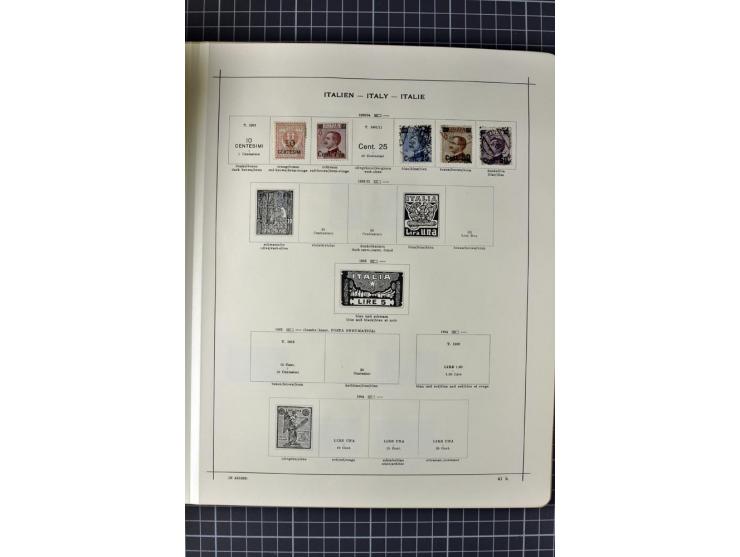 1840/1927, ungebrauchte und gestempelte Sammlung mit guten Werten und Sätzen in 2 Schaubeck-Alben