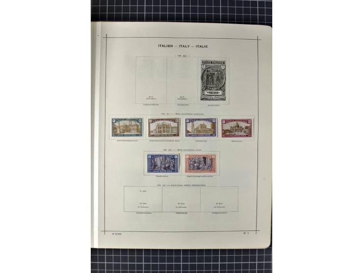 1840/1927, ungebrauchte und gestempelte Sammlung mit guten Werten und Sätzen in 2 Schaubeck-Alben