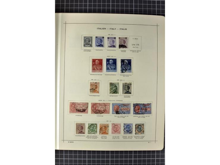 1840/1927, ungebrauchte und gestempelte Sammlung mit guten Werten und Sätzen in 2 Schaubeck-Alben