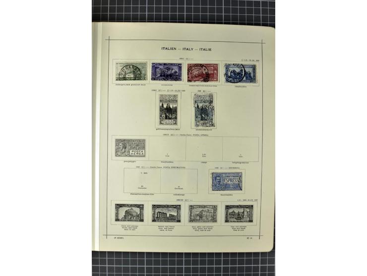 1840/1927, ungebrauchte und gestempelte Sammlung mit guten Werten und Sätzen in 2 Schaubeck-Alben