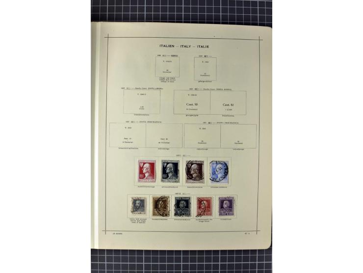 1840/1927, ungebrauchte und gestempelte Sammlung mit guten Werten und Sätzen in 2 Schaubeck-Alben