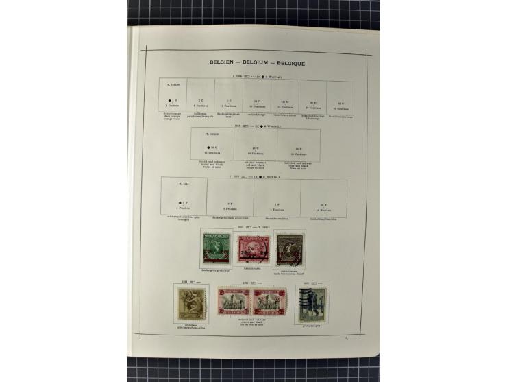 1840/1927, ungebrauchte und gestempelte Sammlung mit guten Werten und Sätzen in 2 Schaubeck-Alben