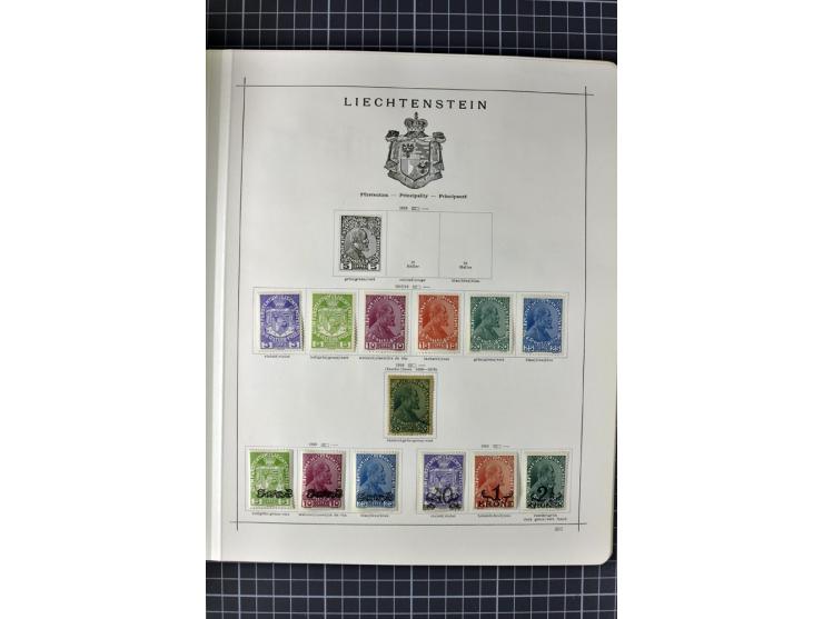 1840/1927, ungebrauchte und gestempelte Sammlung mit guten Werten und Sätzen in 2 Schaubeck-Alben