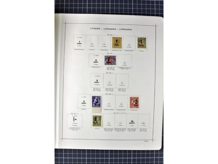 1840/1927, ungebrauchte und gestempelte Sammlung mit guten Werten und Sätzen in 2 Schaubeck-Alben