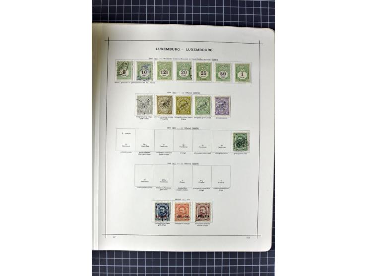 1840/1927, ungebrauchte und gestempelte Sammlung mit guten Werten und Sätzen in 2 Schaubeck-Alben