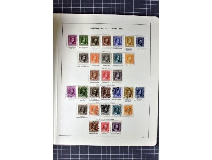 1840/1927, ungebrauchte und gestempelte Sammlung mit guten Werten und Sätzen in 2 Schaubeck-Alben