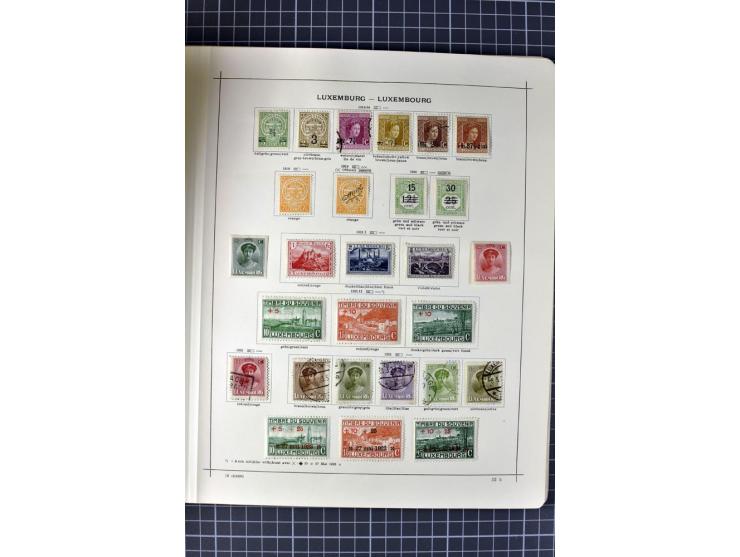 1840/1927, ungebrauchte und gestempelte Sammlung mit guten Werten und Sätzen in 2 Schaubeck-Alben