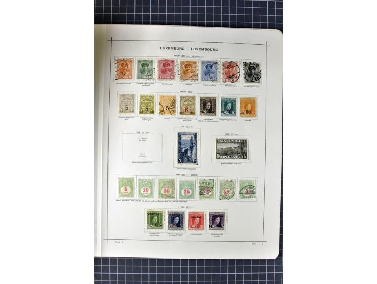1840/1927, ungebrauchte und gestempelte Sammlung mit guten Werten und Sätzen in 2 Schaubeck-Alben