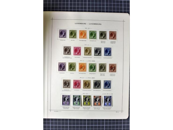 1840/1927, ungebrauchte und gestempelte Sammlung mit guten Werten und Sätzen in 2 Schaubeck-Alben