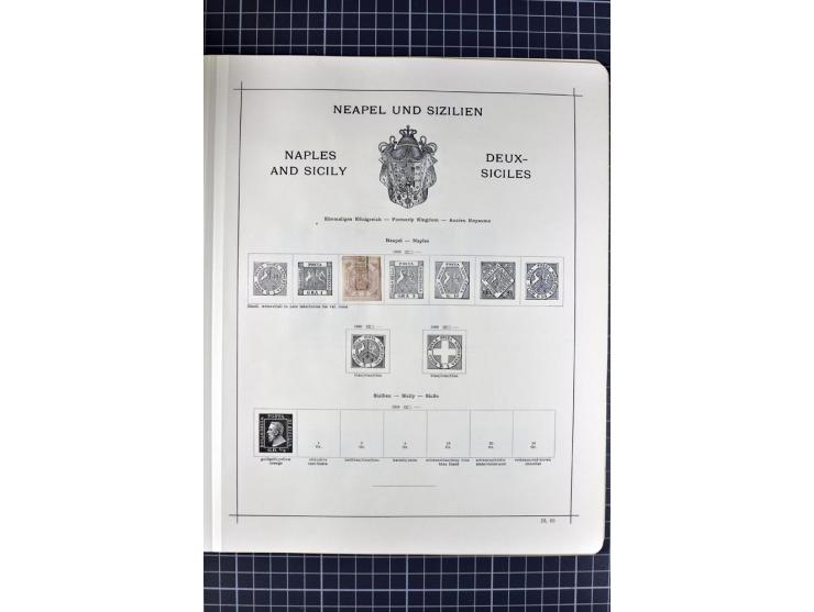 1840/1927, ungebrauchte und gestempelte Sammlung mit guten Werten und Sätzen in 2 Schaubeck-Alben