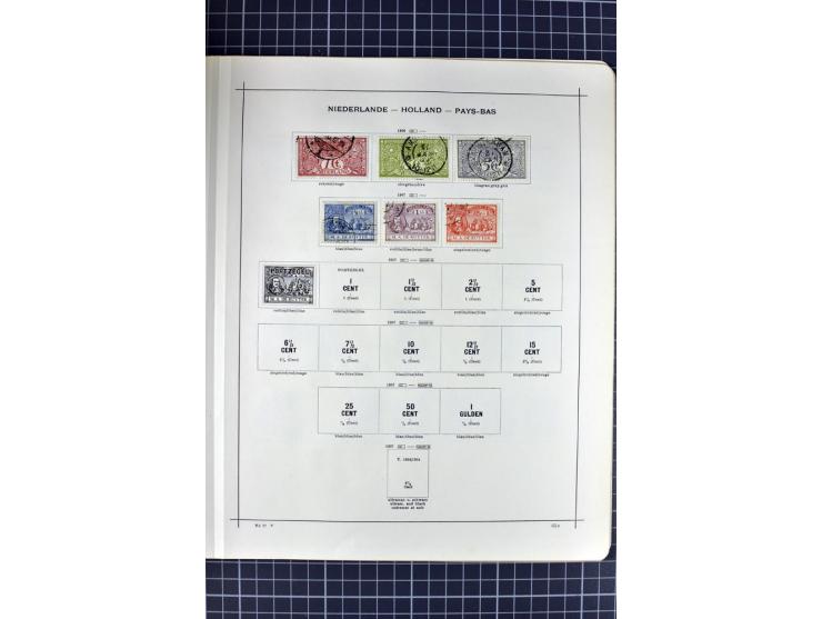 1840/1927, ungebrauchte und gestempelte Sammlung mit guten Werten und Sätzen in 2 Schaubeck-Alben