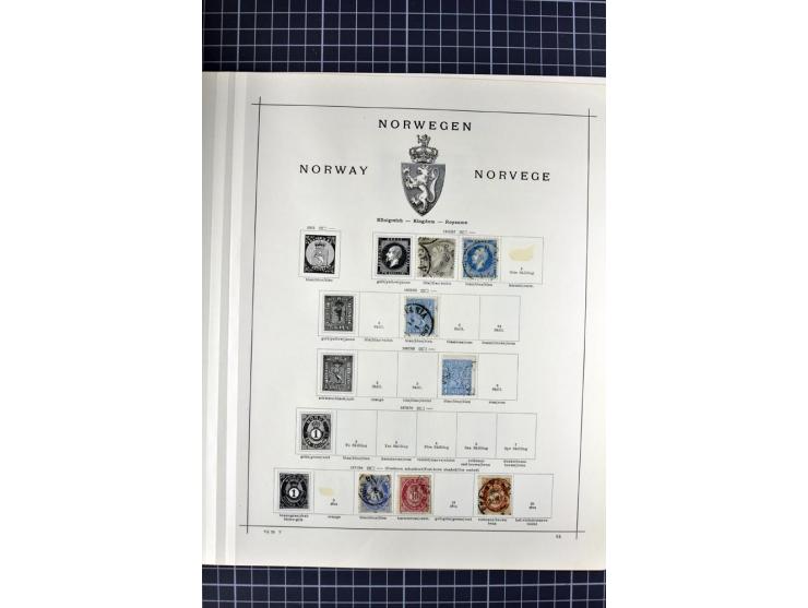 1840/1927, ungebrauchte und gestempelte Sammlung mit guten Werten und Sätzen in 2 Schaubeck-Alben