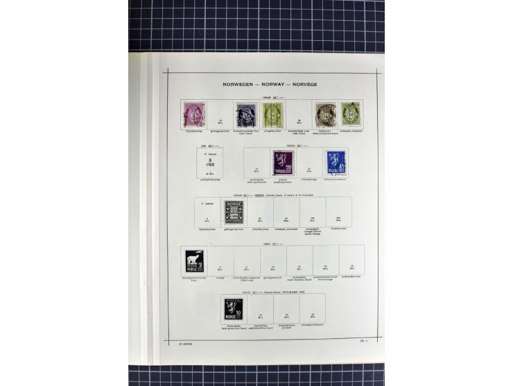 1840/1927, ungebrauchte und gestempelte Sammlung mit guten Werten und Sätzen in 2 Schaubeck-Alben