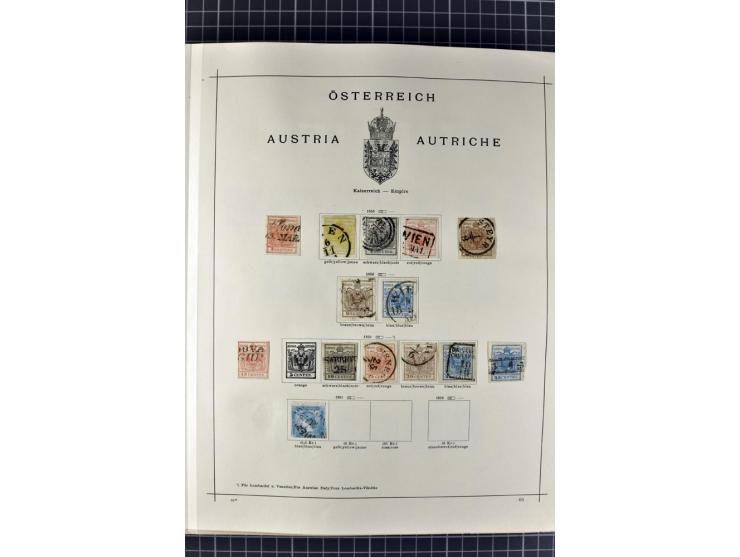 1840/1927, ungebrauchte und gestempelte Sammlung mit guten Werten und Sätzen in 2 Schaubeck-Alben