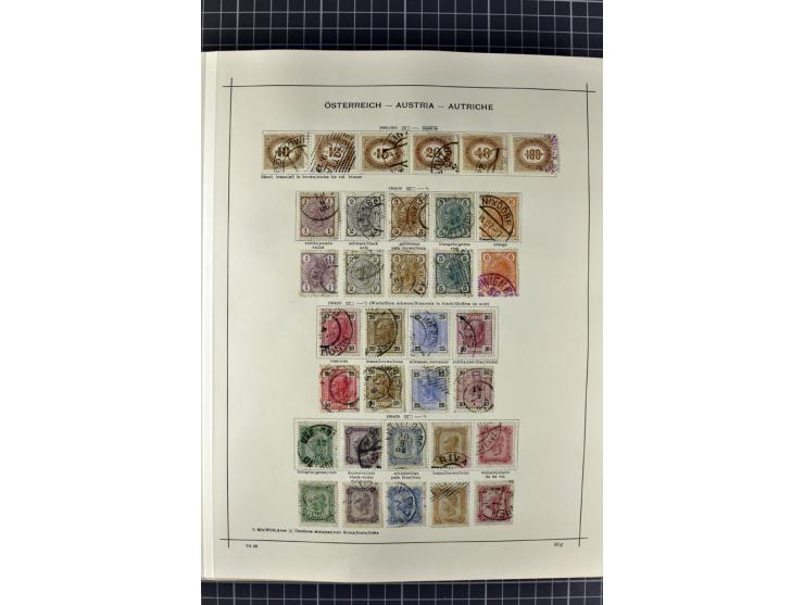 1840/1927, ungebrauchte und gestempelte Sammlung mit guten Werten und Sätzen in 2 Schaubeck-Alben