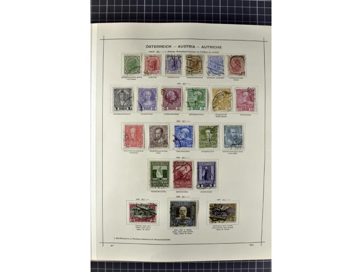 1840/1927, ungebrauchte und gestempelte Sammlung mit guten Werten und Sätzen in 2 Schaubeck-Alben