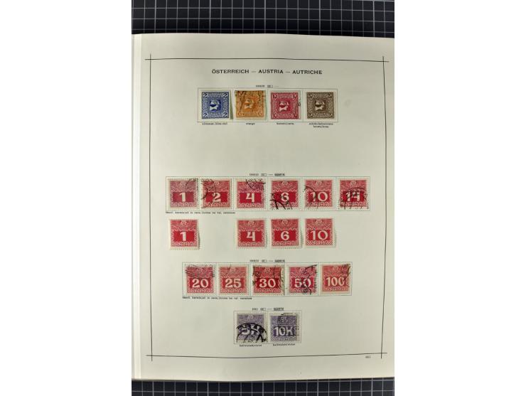 1840/1927, ungebrauchte und gestempelte Sammlung mit guten Werten und Sätzen in 2 Schaubeck-Alben