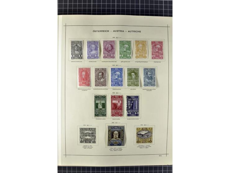 1840/1927, ungebrauchte und gestempelte Sammlung mit guten Werten und Sätzen in 2 Schaubeck-Alben