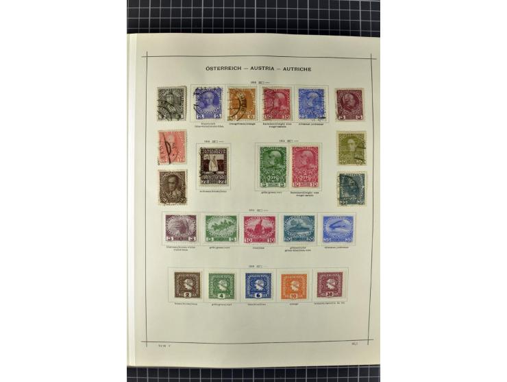 1840/1927, ungebrauchte und gestempelte Sammlung mit guten Werten und Sätzen in 2 Schaubeck-Alben