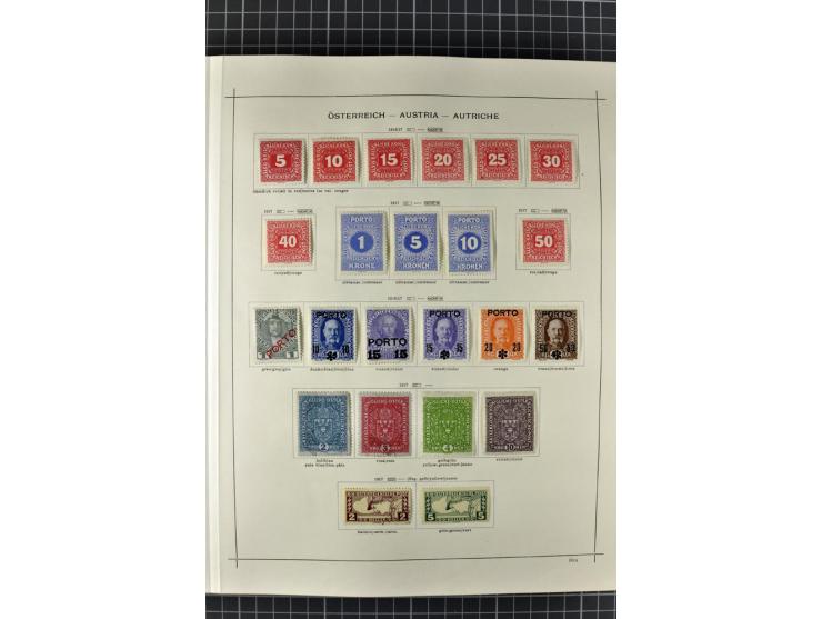 1840/1927, ungebrauchte und gestempelte Sammlung mit guten Werten und Sätzen in 2 Schaubeck-Alben