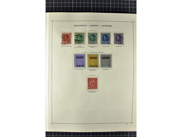 1840/1927, ungebrauchte und gestempelte Sammlung mit guten Werten und Sätzen in 2 Schaubeck-Alben