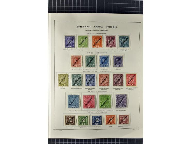 1840/1927, ungebrauchte und gestempelte Sammlung mit guten Werten und Sätzen in 2 Schaubeck-Alben