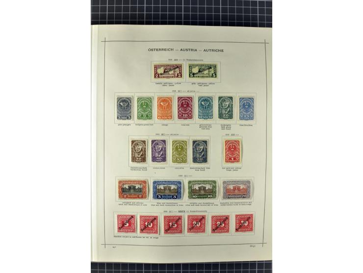 1840/1927, ungebrauchte und gestempelte Sammlung mit guten Werten und Sätzen in 2 Schaubeck-Alben