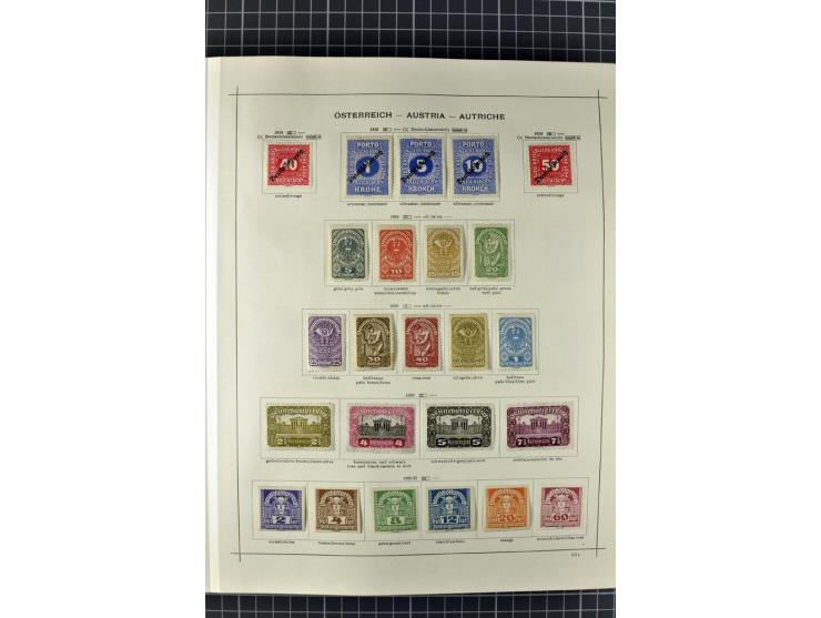 1840/1927, ungebrauchte und gestempelte Sammlung mit guten Werten und Sätzen in 2 Schaubeck-Alben