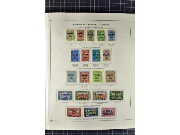 1840/1927, ungebrauchte und gestempelte Sammlung mit guten Werten und Sätzen in 2 Schaubeck-Alben