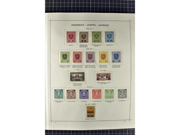 1840/1927, ungebrauchte und gestempelte Sammlung mit guten Werten und Sätzen in 2 Schaubeck-Alben