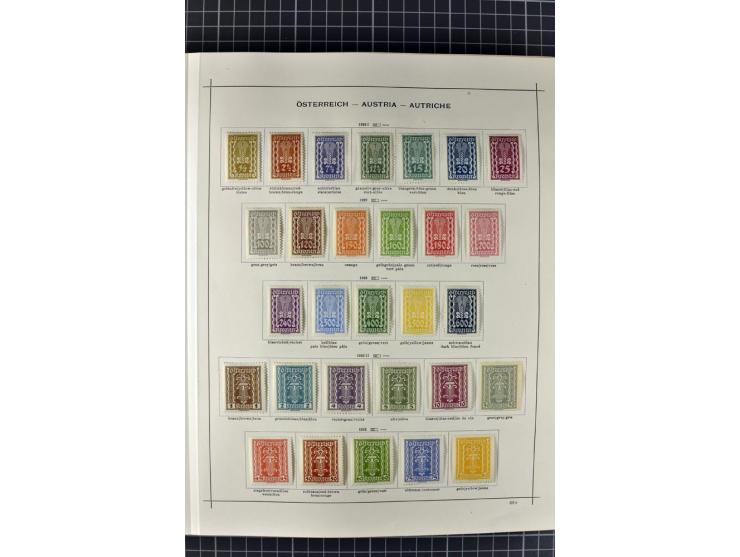 1840/1927, ungebrauchte und gestempelte Sammlung mit guten Werten und Sätzen in 2 Schaubeck-Alben