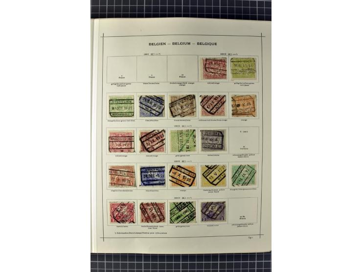 1840/1927, ungebrauchte und gestempelte Sammlung mit guten Werten und Sätzen in 2 Schaubeck-Alben
