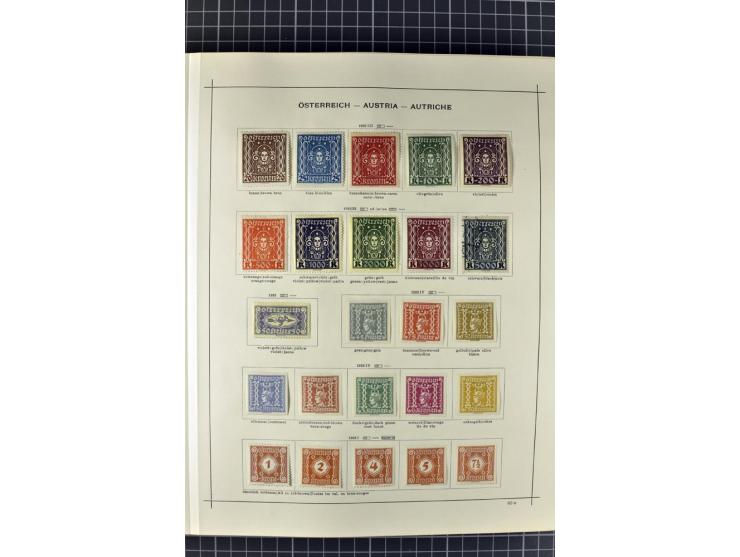 1840/1927, ungebrauchte und gestempelte Sammlung mit guten Werten und Sätzen in 2 Schaubeck-Alben