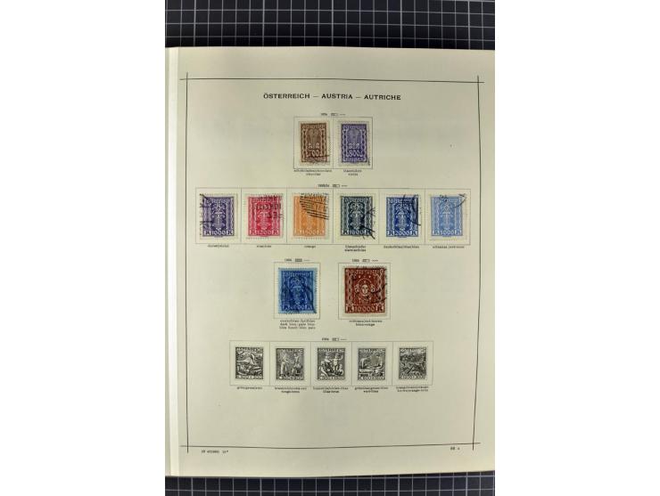 1840/1927, ungebrauchte und gestempelte Sammlung mit guten Werten und Sätzen in 2 Schaubeck-Alben