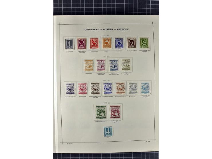 1840/1927, ungebrauchte und gestempelte Sammlung mit guten Werten und Sätzen in 2 Schaubeck-Alben