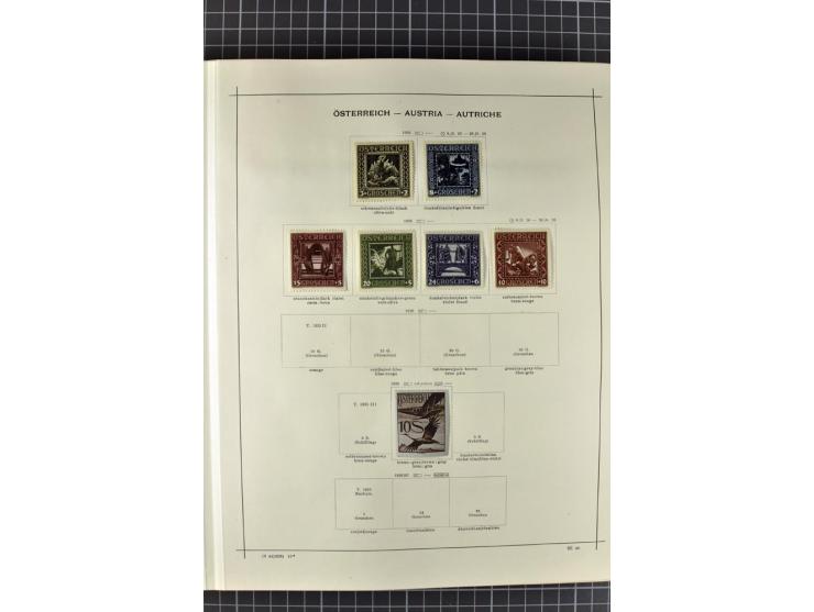 1840/1927, ungebrauchte und gestempelte Sammlung mit guten Werten und Sätzen in 2 Schaubeck-Alben