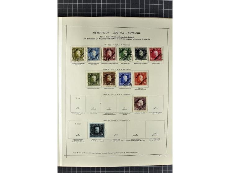 1840/1927, ungebrauchte und gestempelte Sammlung mit guten Werten und Sätzen in 2 Schaubeck-Alben