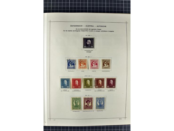 1840/1927, ungebrauchte und gestempelte Sammlung mit guten Werten und Sätzen in 2 Schaubeck-Alben