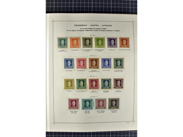 1840/1927, ungebrauchte und gestempelte Sammlung mit guten Werten und Sätzen in 2 Schaubeck-Alben