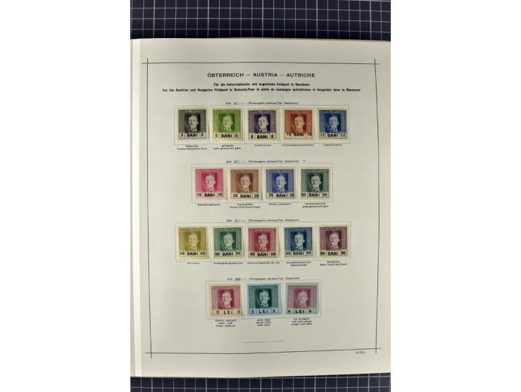 1840/1927, ungebrauchte und gestempelte Sammlung mit guten Werten und Sätzen in 2 Schaubeck-Alben
