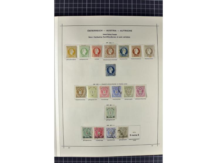 1840/1927, ungebrauchte und gestempelte Sammlung mit guten Werten und Sätzen in 2 Schaubeck-Alben