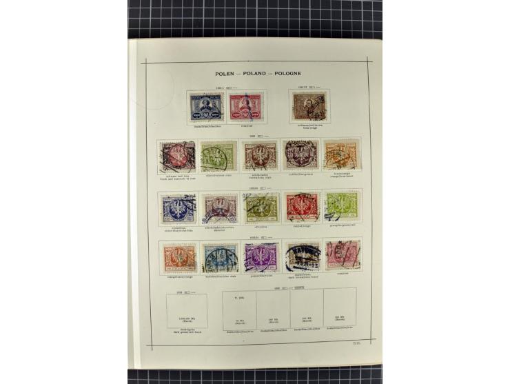 1840/1927, ungebrauchte und gestempelte Sammlung mit guten Werten und Sätzen in 2 Schaubeck-Alben